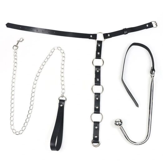 Collar with Anal EverydayUse 5853 Hook Leash and Kinky 0803